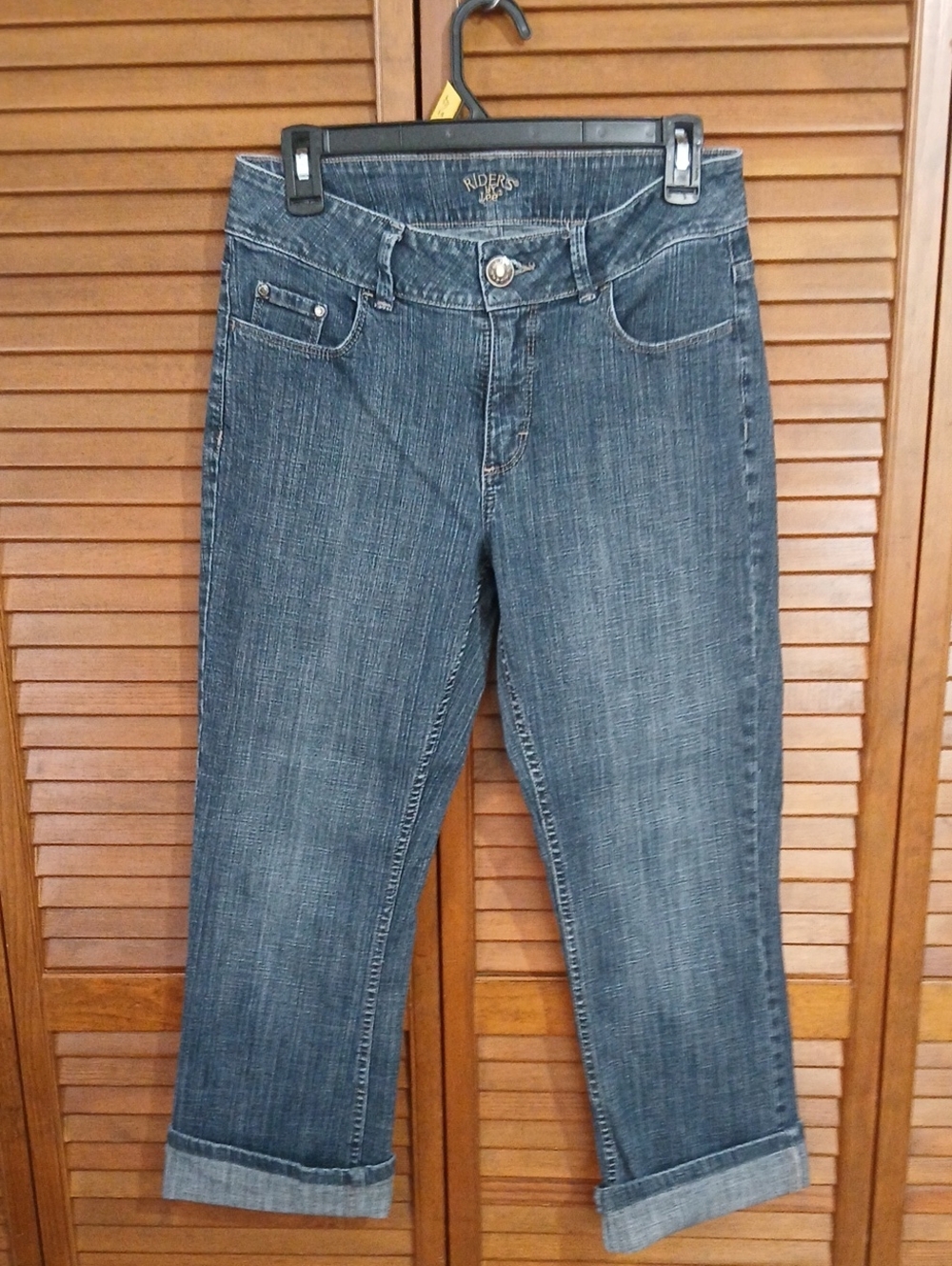 Riders by Lee Mid-Rise Indigo Cropped Jeans